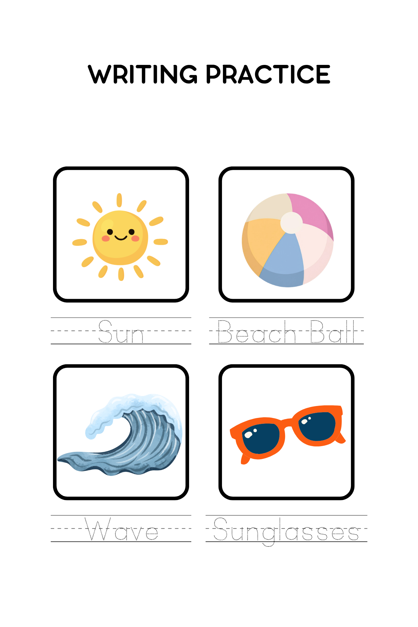 Beach Vacation Travel Size Coloring & Activity Book