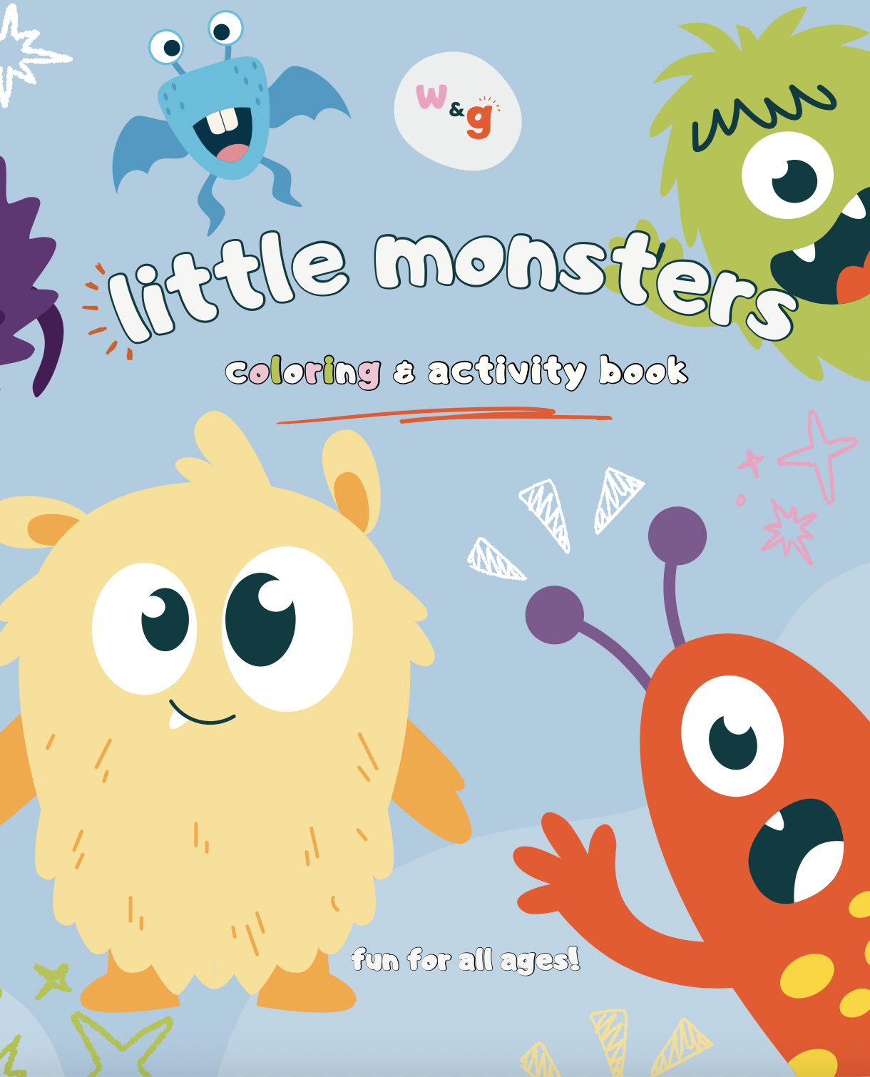 Little Monsters Premium Coloring & Activity Book