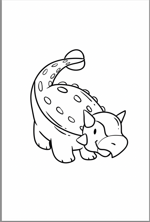 Dinos & Dragons Travel Size Coloring & Activity Book