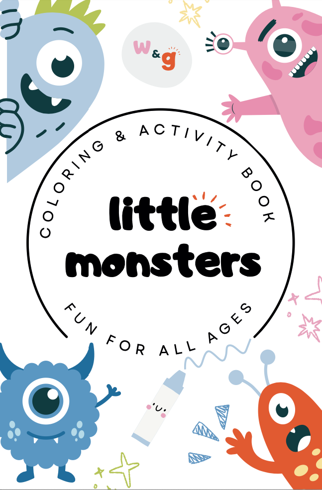 Little Monsters Travel Size Coloring & Activity Book