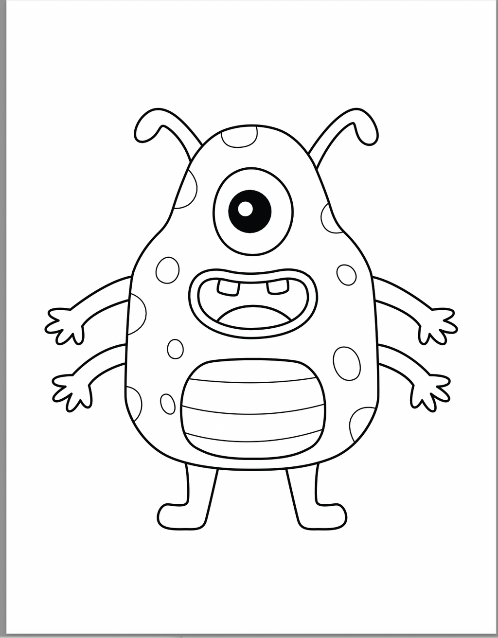 Little Monsters Premium Coloring & Activity Book