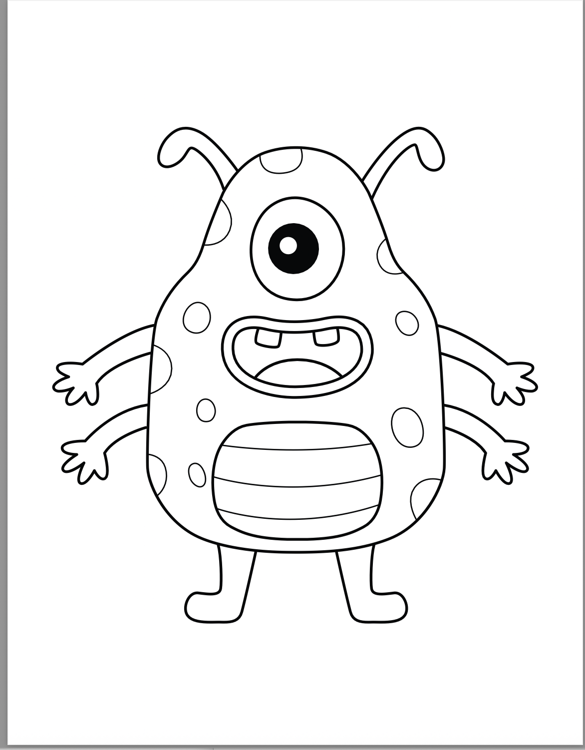 Little Monsters Travel Size Coloring & Activity Book