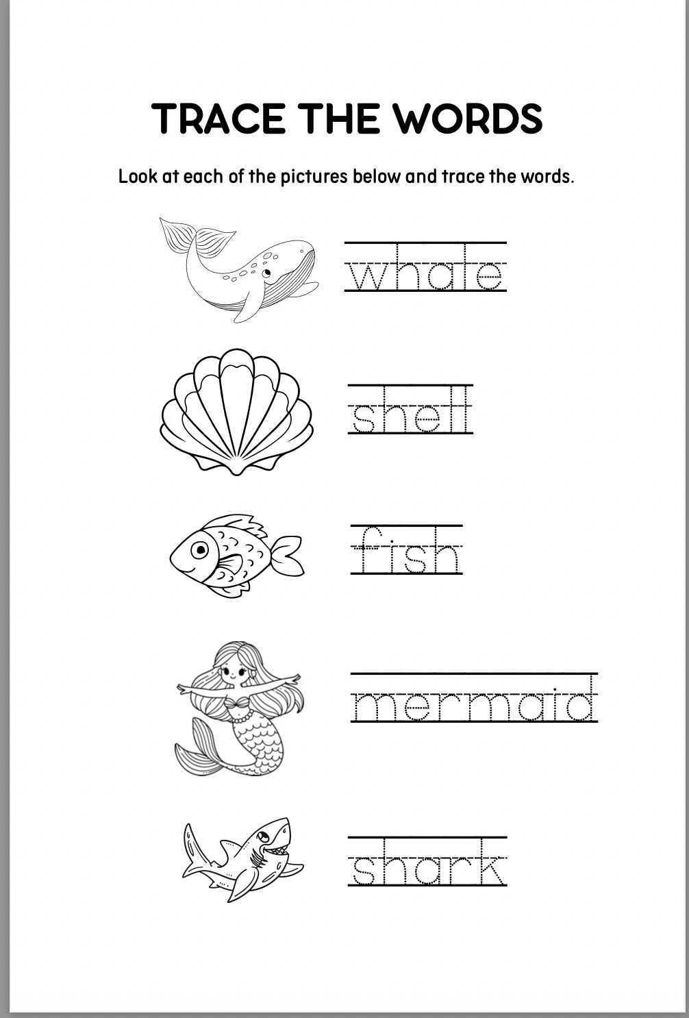 Ocean Friends Travel Size Coloring & Activity Book