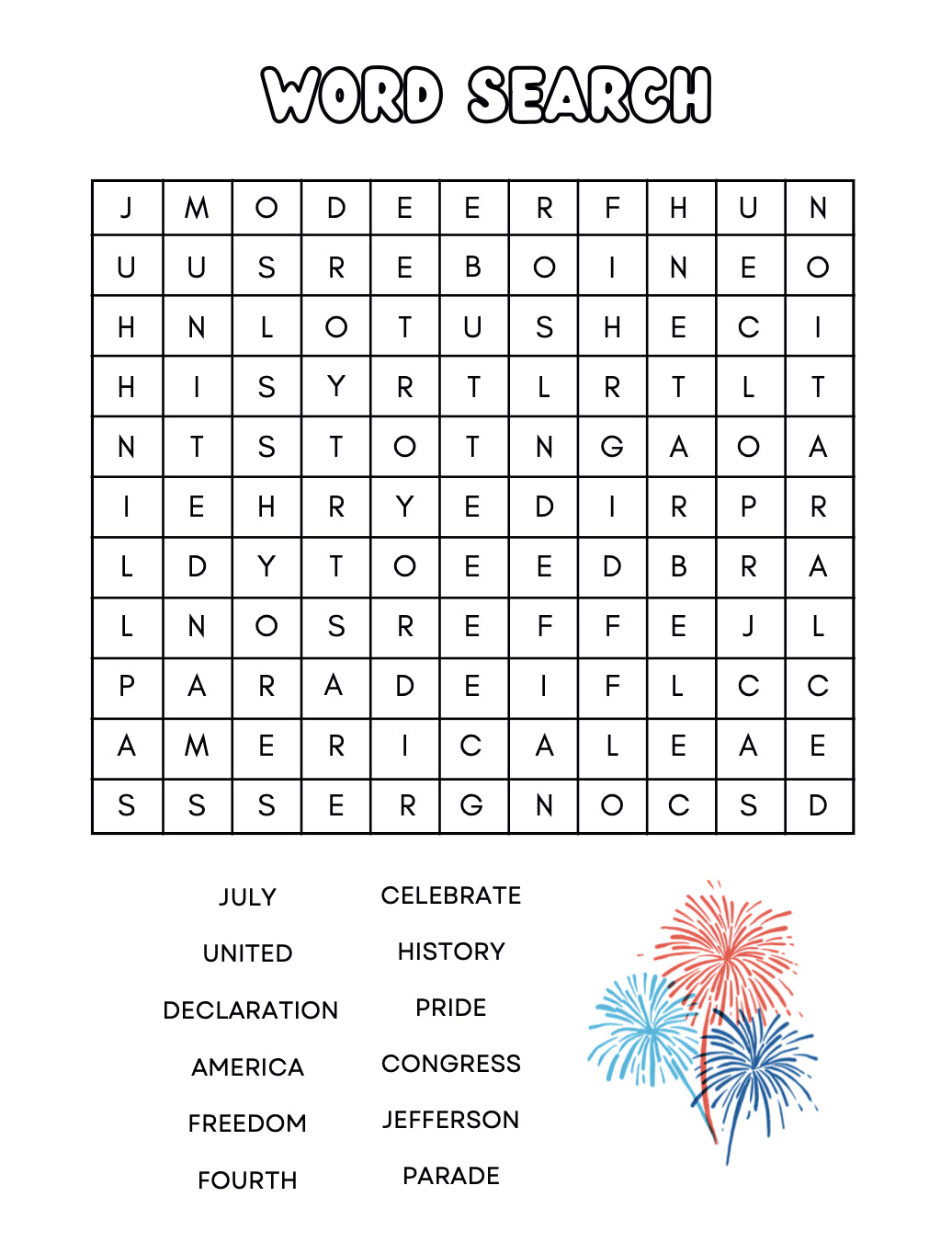 Premium 4th of July Coloring & Activity Book