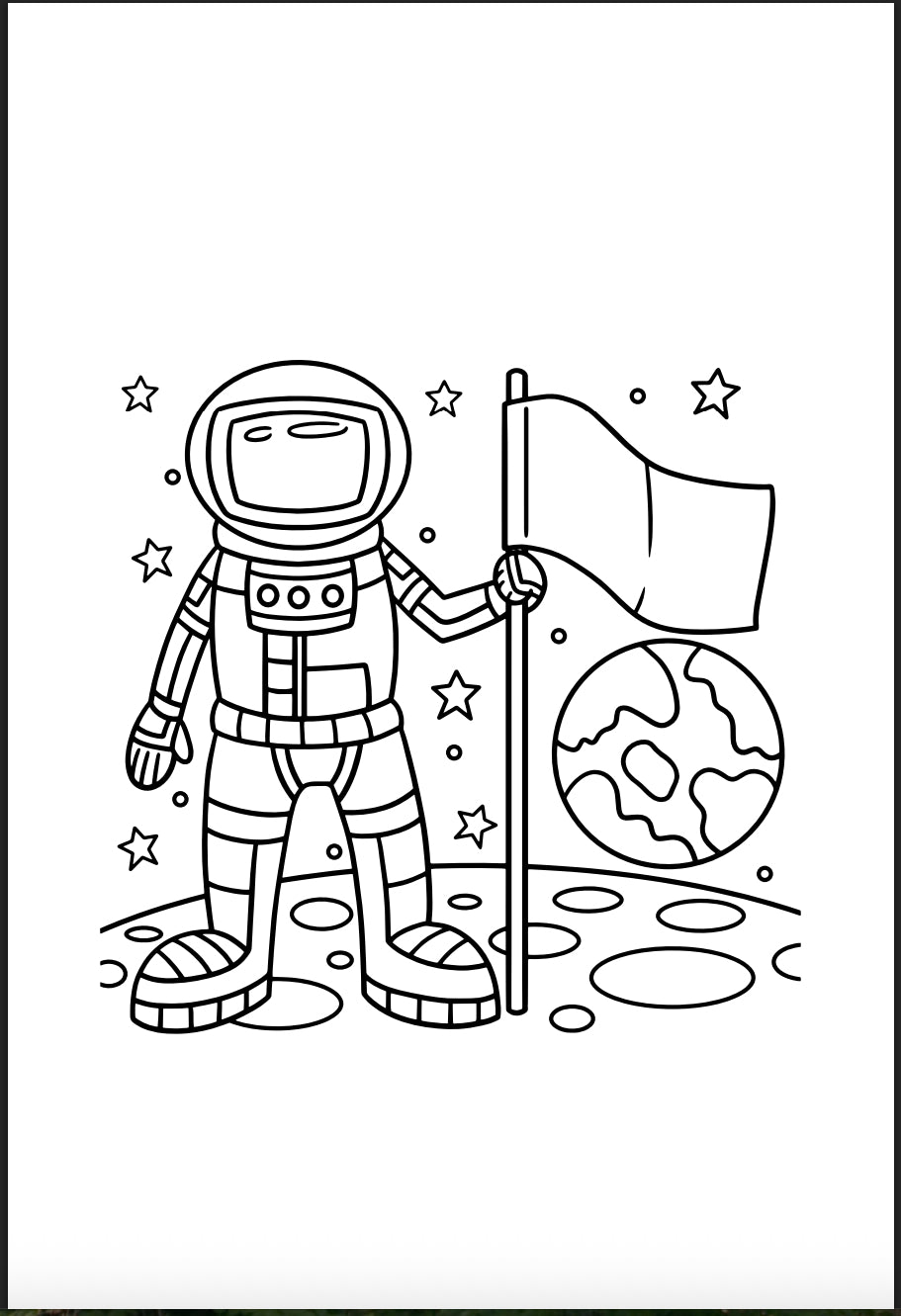 Space Adventure Travel Size Coloring & Activity Book