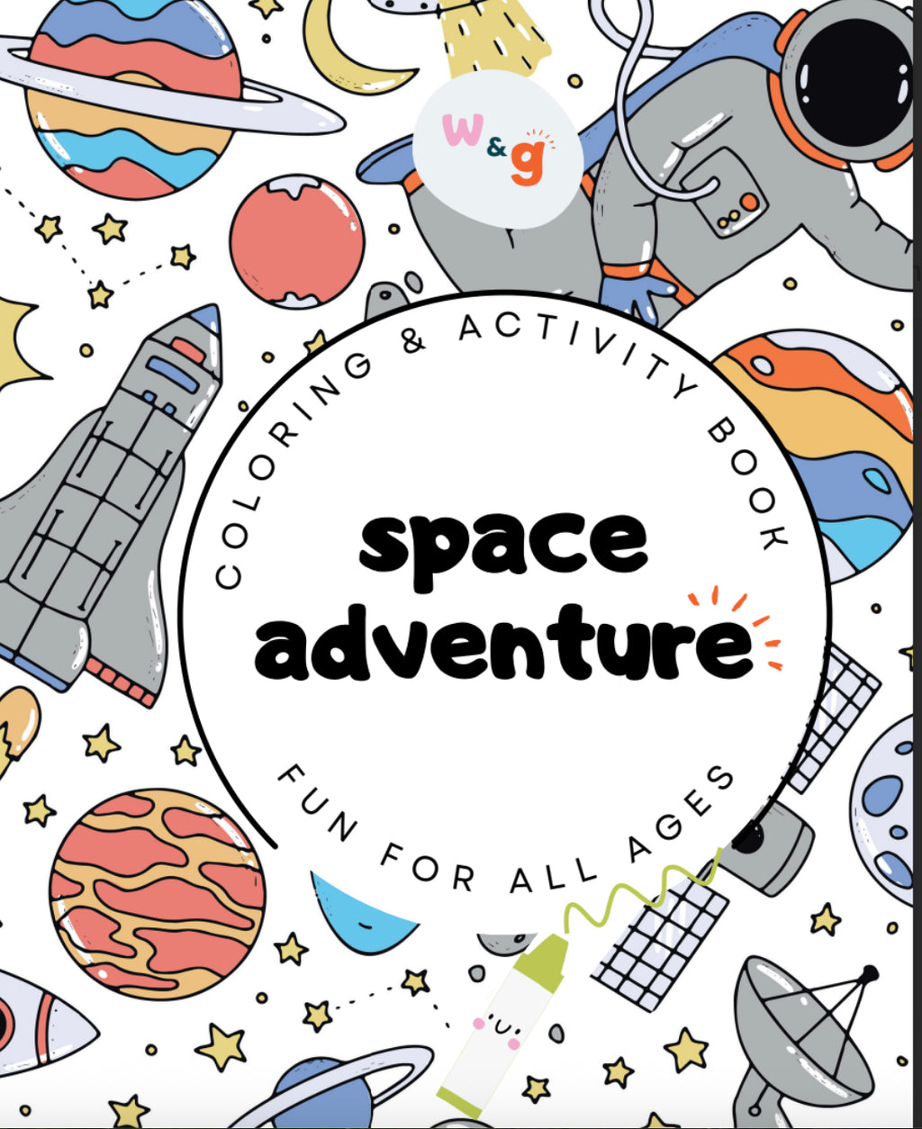 Space Adventure Travel Size Coloring & Activity Book