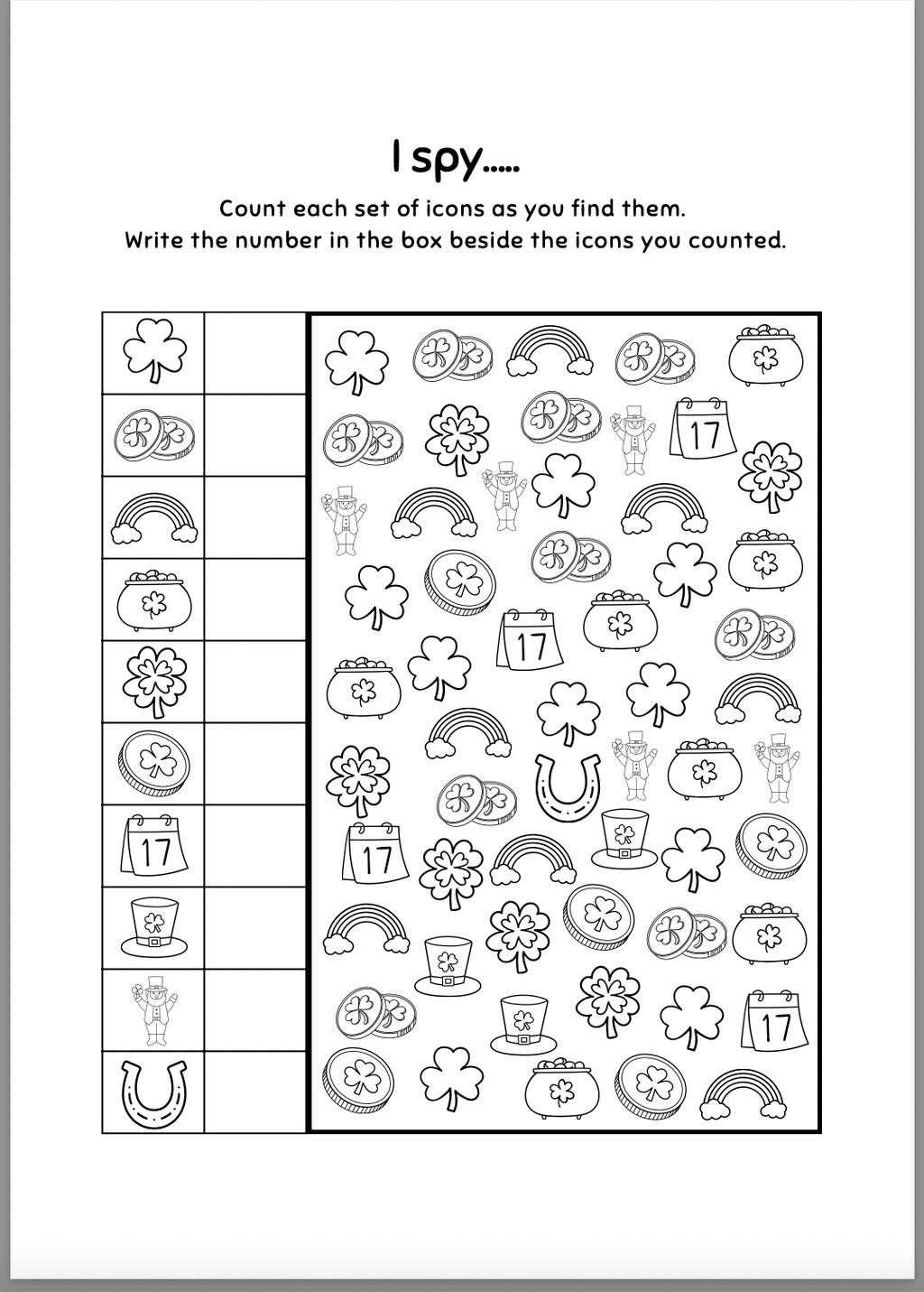 Premium St Patricks Day Coloring & Activity Book