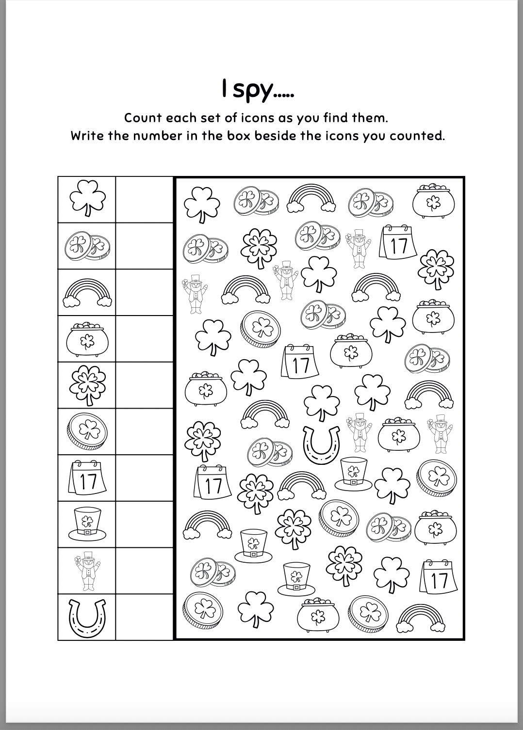 Premium St Patricks Day Coloring & Activity Book