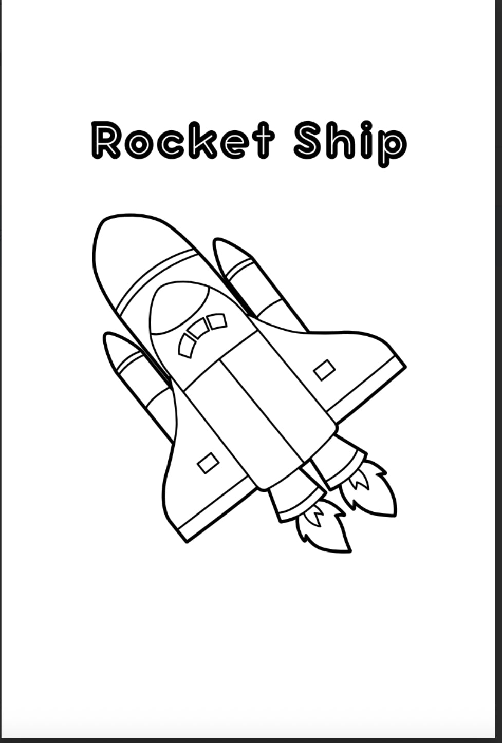 Space Adventure Travel Size Coloring & Activity Book